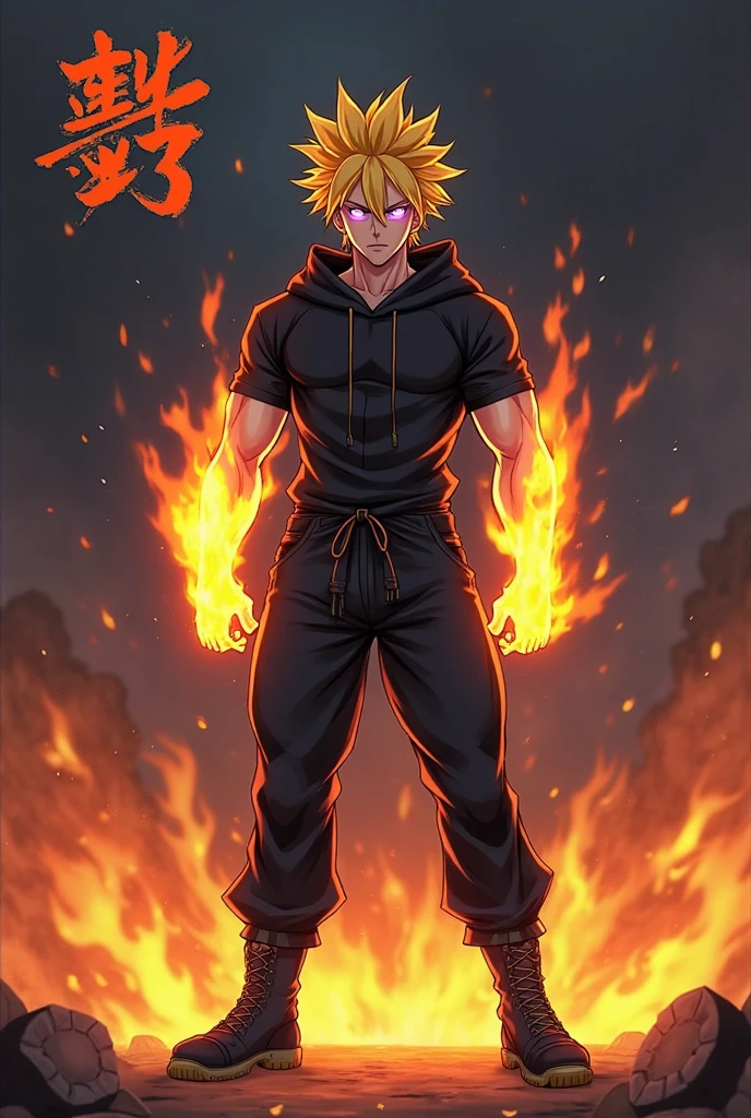 ​masterpiece, Top quality, 16k uhd, Stand, 1 male fire genasi with orange skin, Fire Wizard, no top, Free upper body, Six-pack muscles, muscular physique, elegant black trousers, fiery burning flame hair, Fire Mage, a swirling fireball hovers above his left hand, Magical setting, Confident Pose, devilish smile. highly detailed facial and skin texture, detailled eyes, square eyebrows, Amber eyes with sparks, Fine facial features, chiseled jawline, Shiny orange skin with smoky undertones