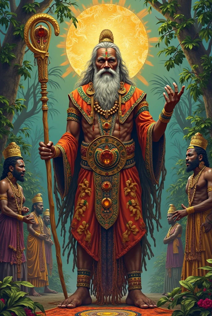 Drawing of the religion that talks about the ancestors and that each one captures it as he wants and the evolution of humanity