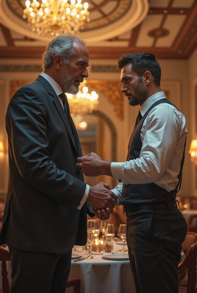Bill guest waiter said "sir yesterday your son gave me $100 bucks after having breakfast here and you his father and being so rich gave me only $5?"