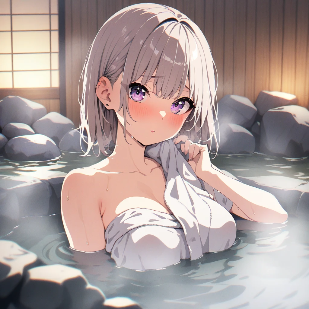 Reasonable, Super detailedな,(In 8K:1.3),Masseter muscle area,(masterpiece:1.2)、(Highest quality)、4K、Super detailed、(Movement Structure:1.4)、(Shining Lights、Atmosphere lighting), High resolution, Best Quality、(One girl:1.4),Super detailedな,Bright colors、Treebreak Production Art、(Warm color light source:1.2),High-level image quality、Fine image quality、Intricate details,Volumetric Lighting,Realism BREAK、Profile、 (Idol face:1.2)、(:1.4)、Very beautiful face and eyes, Beautiful images、 natural make up、big eyes、 taking a bath、(Baby Face:1.5)、(Small breasts:1.4), (curvy body:1.3)、(petite:1.4),(glossy skin :1.5)、(Sweat:1.2), nsfw,(sitting in onsen water:1.5), (bathroom:1.2) 、 (silver hair,twintails,short hair,wet hair :1.4)、 (Beautiful nipples)、(Delicate and detailed、naked)、 (orgasm face)、(White skin:1.4)、(overhead shot:1.2)