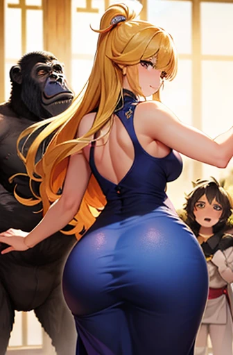 超大群の雄猿に囲まれる 1 人のCompletely naked大人女性, Highest quality, figure, masterpiece, Very clear, Extremely detailed CG, 8K, masterpiece with attention to detail, Highest quality, Official Art, Ultra Clear, Very detailed, High resolution, Detailed mature adult woman, Very detailedな目と顔, Beautiful fine details, ((((Completely naked))), Full nudity, (Beautifully shaped big breasts)))),( (Beautifully shaped big breasts)))),( Beautifully shaped big breasts)))),( (huge breasts of beautiful shape)))),( ( ( Full nudity)), ((Slim and large)))),((Huge blonde sexy mature adult woman)),(Lustrous fair skin)))), skinny, (((Sexy smile))),Ecstatic smile、A very charming smile、blush、Very red cheeks、blush頬、Very heavy makeup、long bangs that hide the eyes,、Blonde hair with pink tips、Blonde multicolored hair color、((( lots of heartマーク, heart, heartマーク))), Looking at the audience, Look forward, (((Slender Super Large)), Perfect Style, (((Seduce))), Emphasized, Crotch Emphasis, Sitting, So many hands squeezing her breasts、So many hands touching her breasts、( ( Put your arms behind your head)))), (((Surrounded by a large number of crowded male monkeys)))), ((Packed with so many super-masses of male monkeys)), ((He is seen surrounded by a large group of male monkeys.)), (((He is surrounded by a massive group of male monkeys, so densely packed that they fill the entire space.))), ( In the background, a large group of male monkeys are crowded together, filling the entire screen.), A huge group of male monkeys swarming in all directions, At the top, a group of giant male monkeys, end, about, He is surrounded by a group of male monkeys so densely packed together that there is no space between them., (((A huge group of male monkeys fills the entire area.)), (Surrounded by a large number of crowded male monkeys)))), (( Many male monkeys in groups)), ((He is seen surrounded by a large group of male monkeys.)), (((Surrounded by a horde of male monkeys so densely packed that they filled the entire space.))), (In the background, a large group of male monkeys are crowded together, filling the entire screen.), A huge group of male monkeys swarming in all directions, A huge group of densely packed male monkeys, Down, about, He is surrounded by a group of male monkeys so densely packed together that there is no space between them., ((A huge group of male monkeys occupying the entire area)), ((A huge group of male monkeys crowding together)), ((Surrounded by a large group of male monkeys)), (Surrounded by a horde of male monkeys so densely packed that they filled the entire space.))), ( In the background, a large group of male monkeys are crowded together, filling the entire screen.), A huge group of male monkeys swarming in all directions, A huge group of male monkeys crowded at the summit, end, about, He is surrounded by a group of male monkeys so densely packed together that there is no space between them.