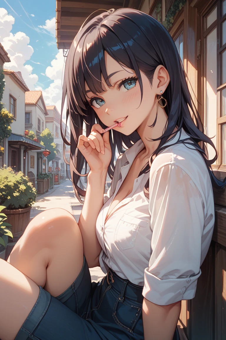 Highest quality、High resolution、Detailed Background、(Beautiful face in every detail:1.4)、Anatomically correct、(Normal number of fingers:1.2)、(Highly detailed face:1.2)、Detailed eyes、Beautiful women in their 20s、(Huge breasts:1.2)、Perfect body line、Light color hair、Bobcut、Long Hair、Wavy Hairstyle、Cute Eye Makeup、Cute Lip Makeup、Accentuate your cleavage、Model Pose、Cute gestures、Show the whole body、
(A beautiful model with a popular spot in the background:1.5)、
A coordinated look incorporating deep autumnal colors and layering、Finishing with short boots or sneakers for a casual look、
A retro-looking checked shirt dress with a rider's jacket is also a cute combination、Adding an accent with boots、Pair it with sneakers to make it more casual and sophisticated.、A wide-leg pants in velvet material paired with a simple T-shirt is also cute and autumnal、Combining with long boots is expected to have a leg-lengthening effect、
Kyoto、Arashiyama、Arashiyama is a classic yet always popular spot that combines the atmosphere of an ancient capital with a modern cafe.、Taking pictures at Togetsukyo Bridge, there are many picturesque landscapes、very beautiful