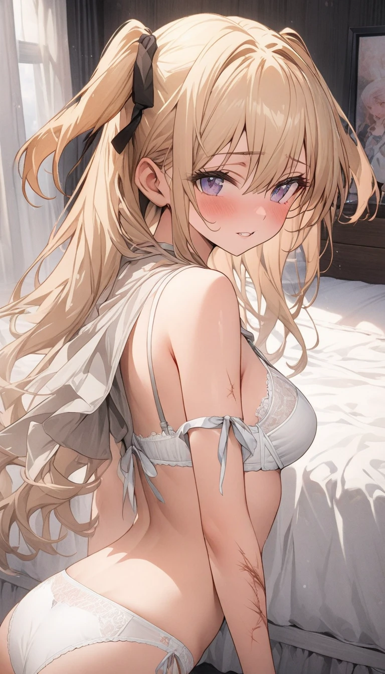 Highest quality, Super resolution video, 8K, Delicate depiction, chibichara, too young girl, 1Beautiful girl of the person, Cute face, I want to caress you, Pigtails, On the bed, Completely naked, Small breasts, The hairstyle and hair color change randomly., Sexy pose, Small breasts(:1.6), The nipples and areola are pale pink., Immature female body, Interested in sex, Erotic, Embarrassed, Spread your legs wide, Hymen, She wants you to touch her pussy, Scrounge, I feel sexual pleasure, Being forced to wear obscene clothing, , Immature female body, School uniforms are messed up, Moist eyes, Crying profusely,