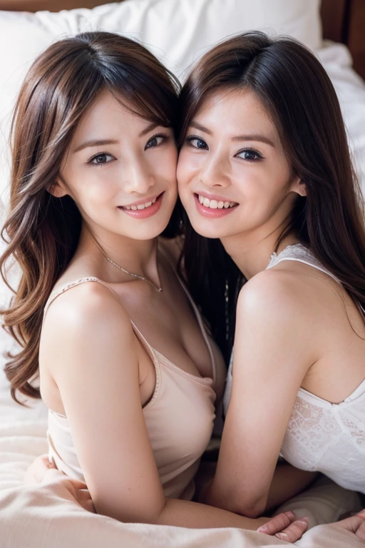 (photo Realistic:1.4), (hyper Realistic:1.4), (Realistic:1.3),Two Women((((2girls))))Two Women((((2girls))))Two Women((((2girls))))
(Smoother lighting:1.05), (Improving the lighting quality of movies:0.9), 32K,short hair、One blonde girl,20 year old girl, Realistic lighting, Backlight, Light on the face, Ray-tracing, (Bright light:1.2), (Improvement of quality:1.4),
(Highest Quality Real Texture Skins:1.4), Detailed drawn eyes, Detailed painted face, Quality Eyes,
(joy, blush), (Tired, sleepy and satisfied:0.0), Big Breasts、Cleavage,
(Enhance the mood of your body line:1.1), (Enhances the beauty of skin texture:1.1)
(((((Cleavage))))Completely naked、Full nudity、pubic hair、topless