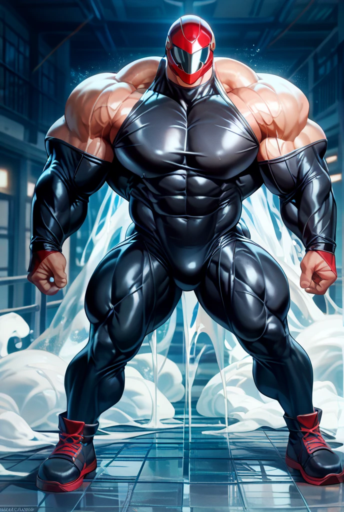 4k, high resolution, best quality, perfect lightning, perfect shadows, solo, anthro, young, boy, wolf, furry body, (fluffy mane:1.2), fluffy tail, male, adult, (bulky, thick muscles, huge muscles, hyper muscles:2.0), (thick biceps, veiny biceps, big broad veiny pecs, broad shoulders:1.1), (thick legs, thick calves:1.1), (digitigrade legs, 4 toes:1.2), (huge bulge, hyper bulge:2.0), perfect colors, (photorealistic fur, detailed fur, epic, masterpiece), (suggestive posing:1.2), (seductive smile, lustful grin 1.3), detailed modern bar, (black leather jacket, open jacket, tie, black shorts), detailed wolf eyes, by k0suna, by darkgem,nipple ring:2.0,big nipples:2.0