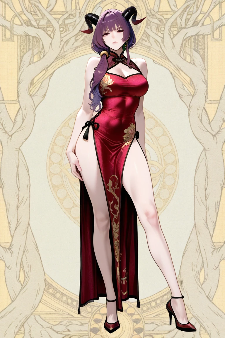A woman, anime woman, gentle and lovely mature and beautiful woman, full body photo, delicate sexy collarbone, charming goose egg face, double eyelids, smart peach blossom eyes, pink lips, small upturned nose, bare shoulders, focused, exquisite face, ultra HD, super details, elegant standing, traditional hairstyle, appliqué cotton plain cloth hanfu, made of medium weight cotton plain cloth, small appliqué on the chest, loose and slender silhouette, slender and tall, big breasts, long legs