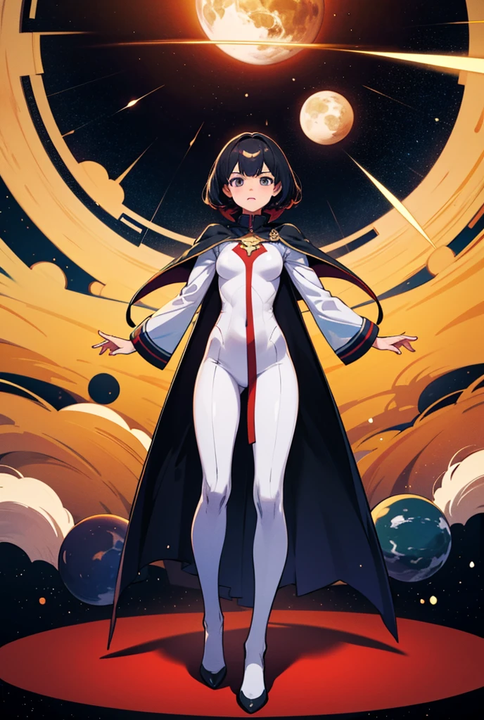 a man wearing white armor with white cape fighting},masterpiece,best quality,extremely detailed CG unity 8k wallpaper,cinematic lighting,lens flare,beautiful detail eyes,full body,black,multicolor hair,colorful light particles,heterochromia,(colorful:1.5),(colorful hair:1.5),<lora:beautifulDetailedEyes_v10:1>,<lora:lightAndShadow_v10:0.1>,