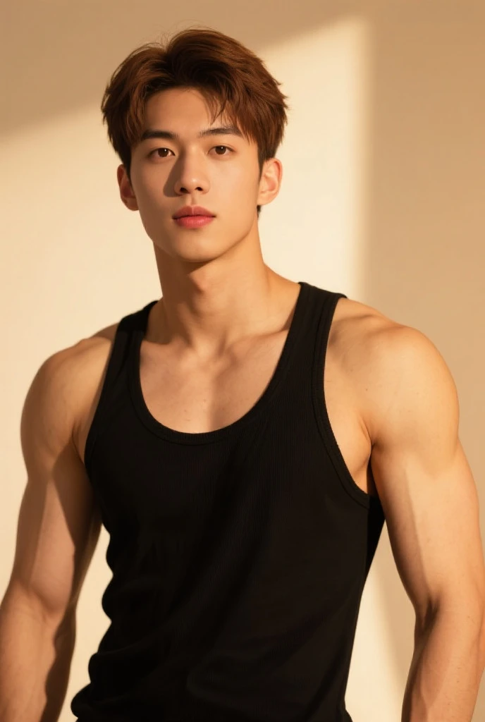 um homem de 18 anos, black tank top, army, singer