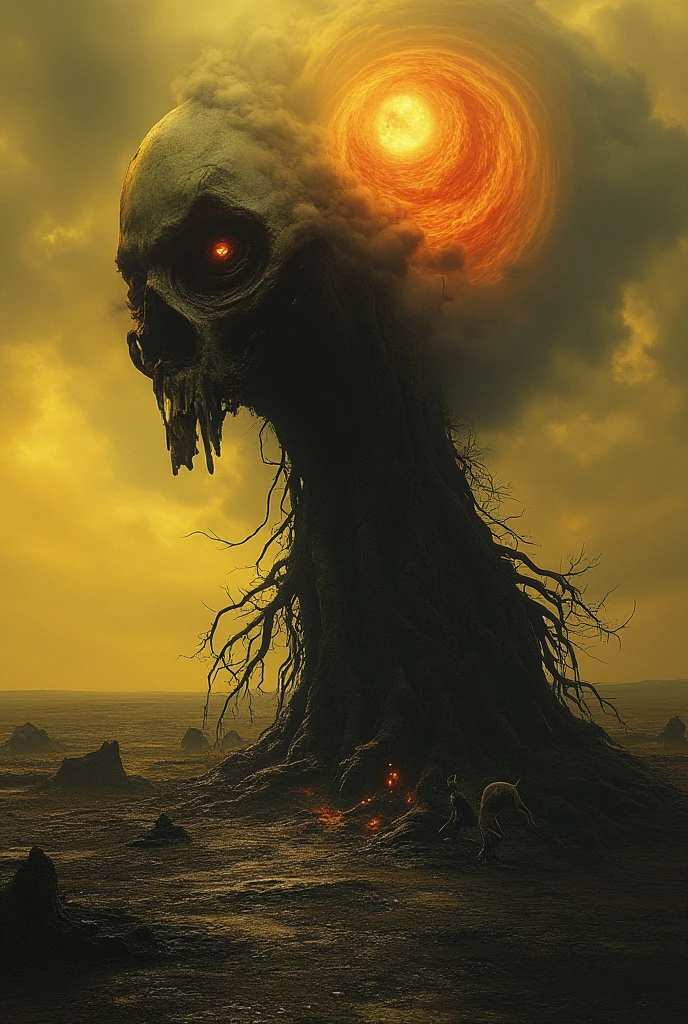"Description: Illustrate a chilling scene depicting Hell as a place of eternal separation from God and torment. Show dark, fiery landscapes with jagged rocks and swirling flames. Lost souls are depicted in anguish, surrounded by a sense of hopelessness and despair, as they experience the consequences of their choices.
Details: Use dark, ominous tones such as deep reds, blacks, and smoky grays to create a sense of foreboding and despair. Include twisted forms and expressions of pain on the faces of the souls in Hell, highlighting their torment and regret. Contrast the chaotic and barren environment with the serene beauty of Heaven to emphasize the stark difference in destinies.
"
