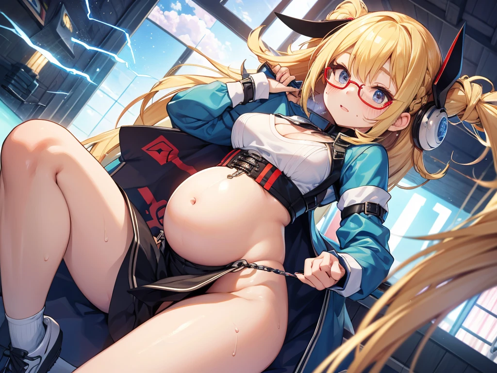 bang dream,(( pov, sailor, standing split, )), (masterpiece, best quality:1.2), mechanical cyber latex uniform, (royal bedroom background, ),(( spreading legs, head-mounted display)), (ultra detailed ?????? skin texture, ultra enormous gigantic ?????? expansion, ),