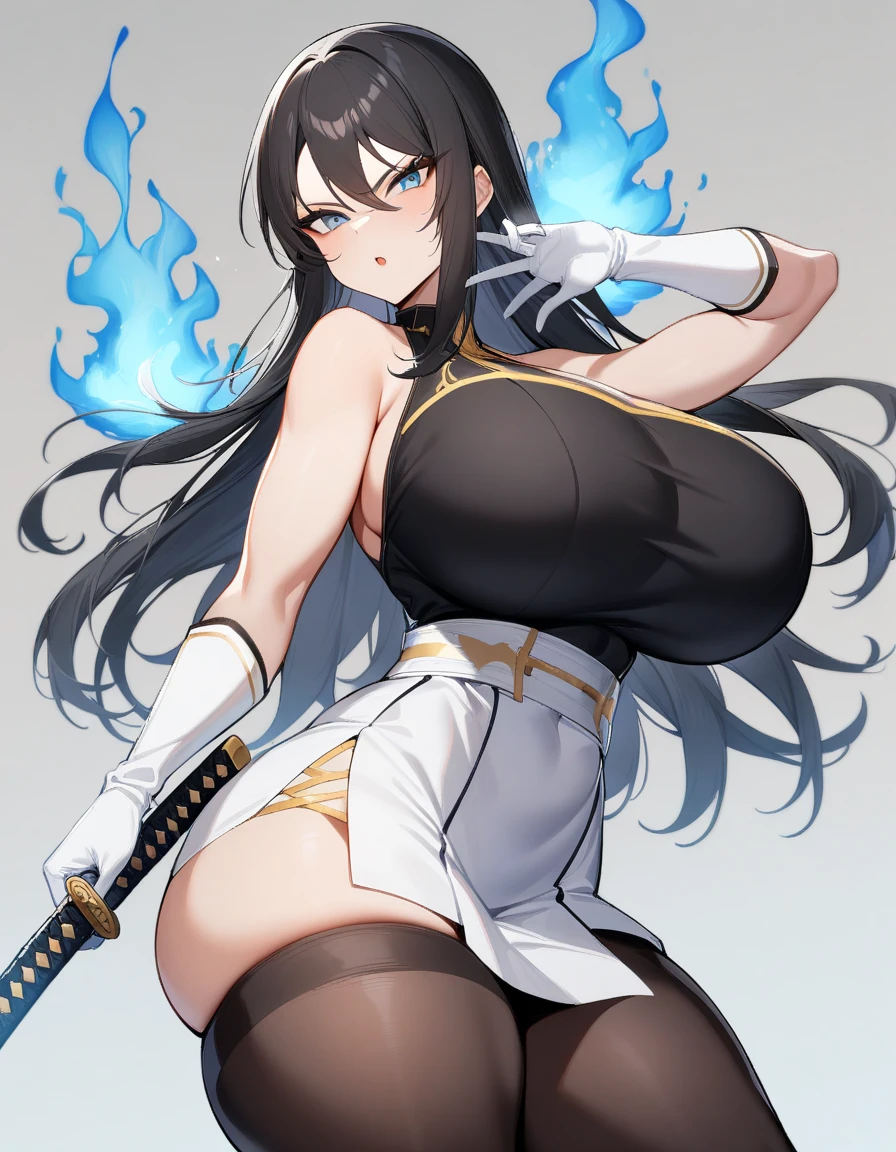 beautiful woman on lava bed, nsfw, (()), ((hellish black hair ombre cyan hair)), gorgeous face, bright big eyes, full body, full photo, ((fusion: jessica nigri )), 8k resolution, ultrahd, curvy, thick, boob size natural breasts, sagging breasts, perfect boobs, perfect body, milk boobs, fox lady, sharp e 21 years old woman, real, full body side, sexy quality, blue eyes, long legs, milfication, However, instead of Toga Himiko and Lenneth's hair, I will embody their playful and mischievous characteristics and express them through my face and body language. I'll still be confident with my hands on my hips, but my expression will be a little more mischievous. The colors and details will also be similar to the previous ones, highlighting the overall beauty and strength of this representation and fox ears.
