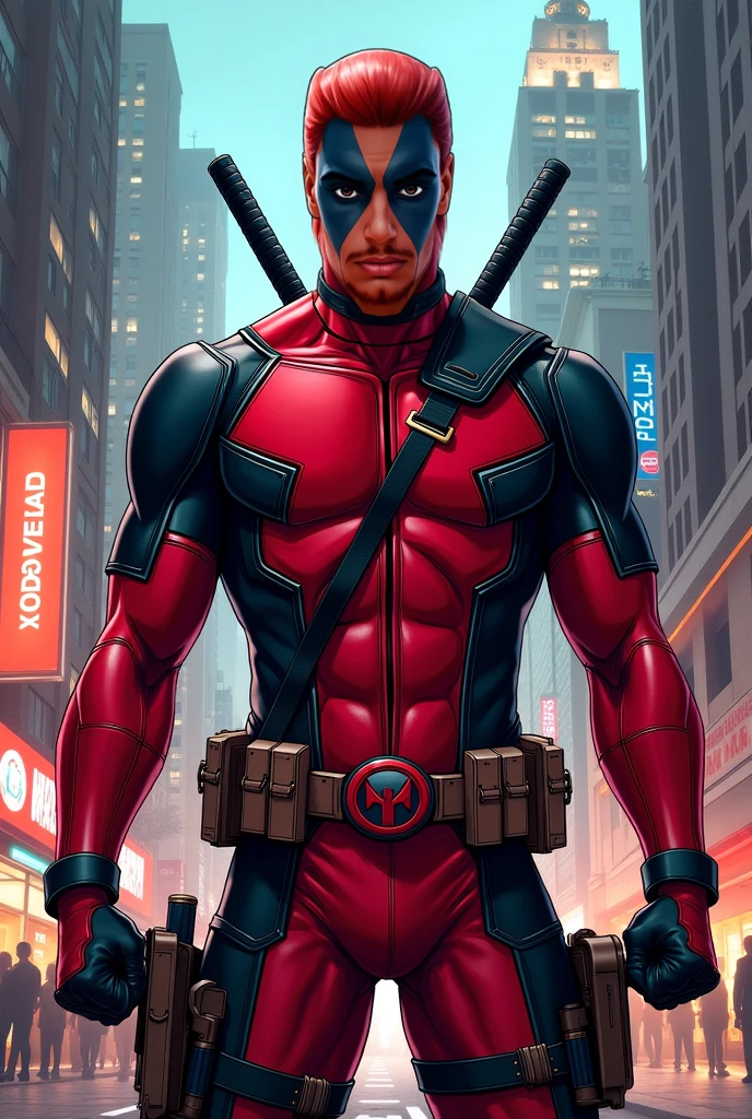 Modi in Deadpool suit