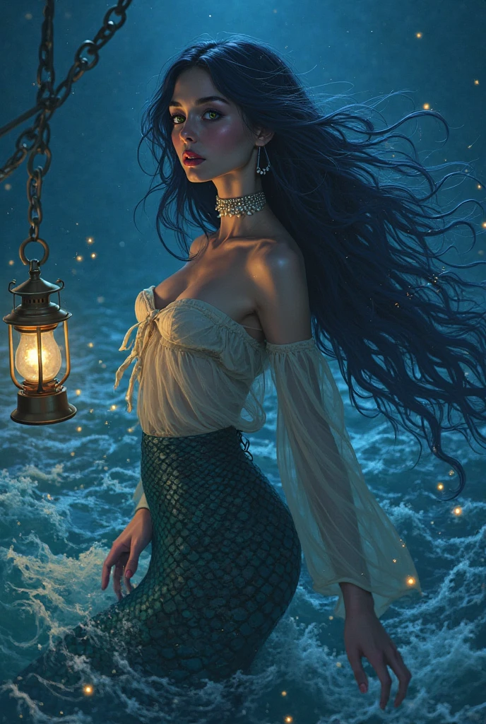 creepy werewolf a mermaid — part woman, Part Fish — known for seducing men with its beauty, bela voz e promessas de riquezas. This legend arose in Europe and was brought to Brazil during colonization, being adapted to indigenous culture