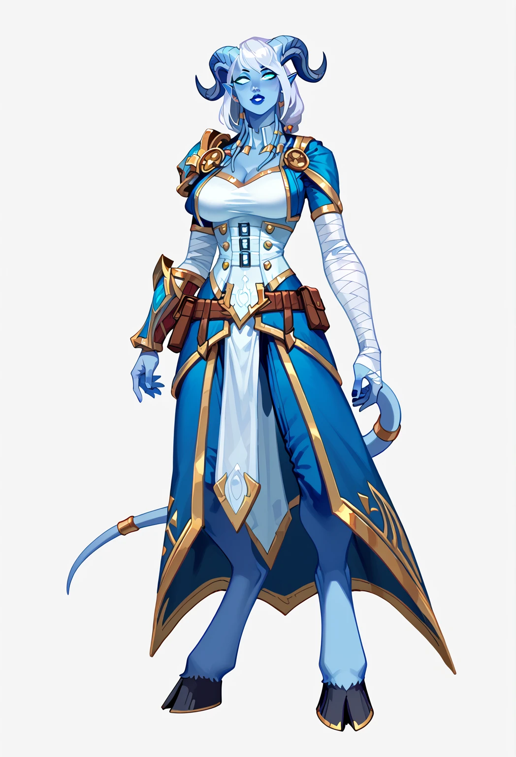 blue dragon character, anime art style