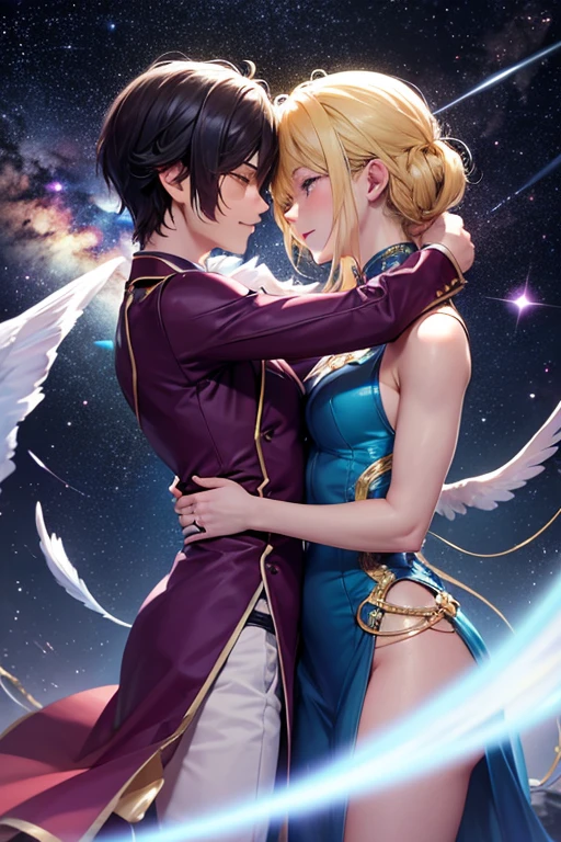 1boy,1girl,princess carry, eternal sailor moon, closed eyes, parted lips, pain, white panties