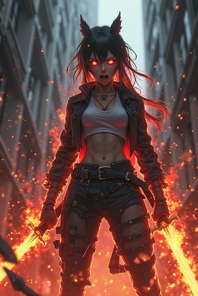 dead evil rotting zombie girl Superhero Teen Titan Raven, wearing a long dark cloack and hoody covering her head, combat stance, highly detailed, evil vilanious look, menacing, bloody, bloodthirsty, ripped clothes, torn apart costume, vibrant appearance, creative behavior, extremly detailed, imaginative, , spontaneous, highest quality, skin texture, intricate details, (cinematic lighting), RAW photo, 8k, masterpiece,best quality,ultra-detailed,very detailed illustrations,extremely detailed,intricate details,highres,super complex details,extremely detailed 8k cg wallpaper,