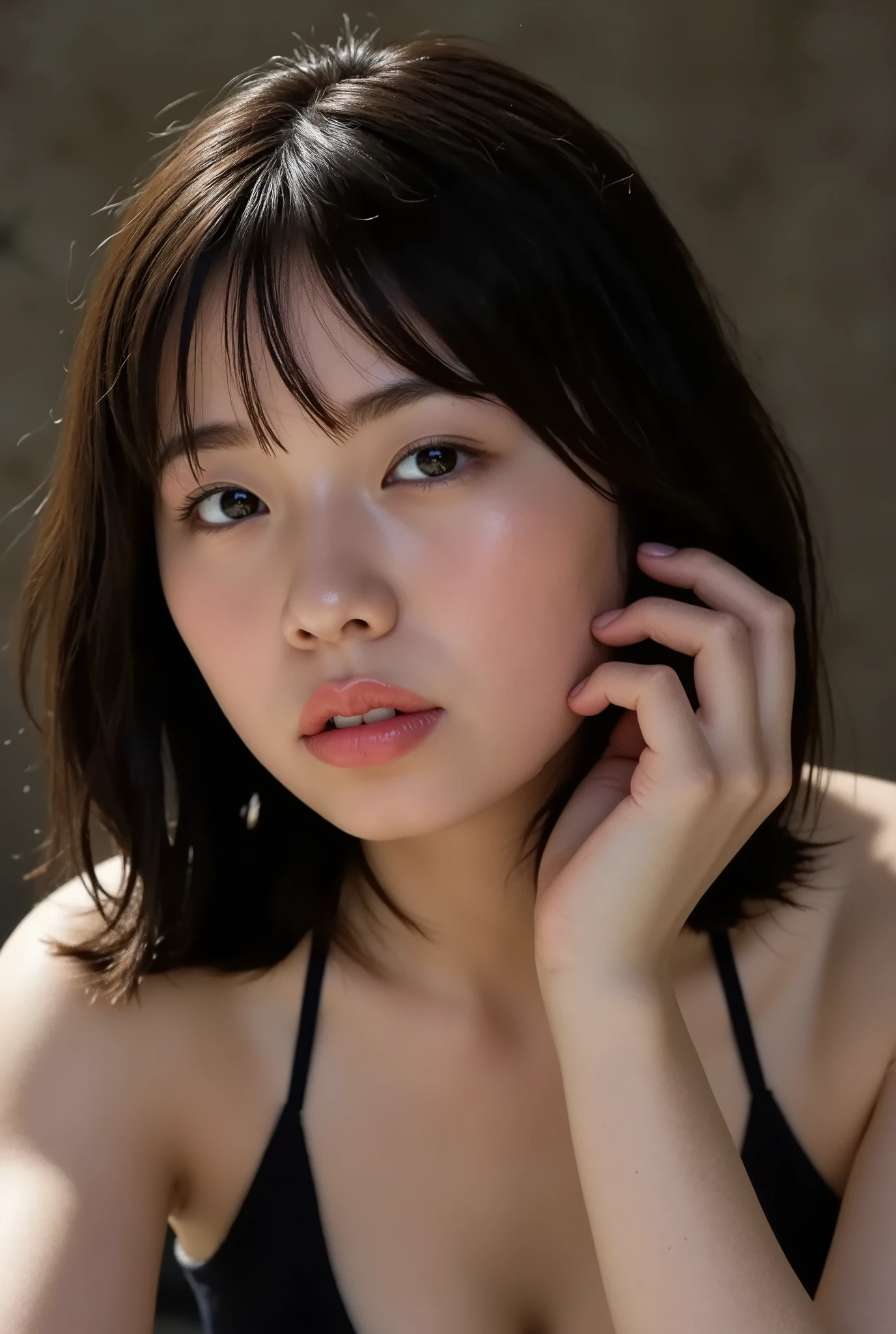 (( Highest Quality )), ((masterpiece)), ( details), One woman, first person view, ,Voluptuous women, sexy,( has sex in the bedroom),((( extremely large breasts , completely naked, beautiful breasts))) , (( unadorned, black hair, short bob hair ))