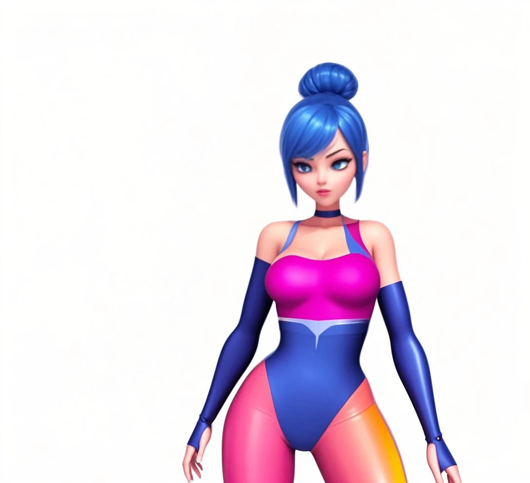 Create eye-catching style featuring attractive women such as: "Luis-Griffin' and "Marge-Simpson" inspired in pastel gothic colors drawn in the style of "Life-is-Strange" video game characters as well as "Fortnite" video game characters; with her sarcastically attractive facial expression while twerking in the foreground. Dressed in a pastel colored lingerie fashion of neon effects, they should have a attractive bodies with a nice rounded bodies, isometric pixel art, 64x64, digital art. Use the colors of: Black, white, pastel pink, neon green, purple, yellow, and cerulean blue fantasy background. Make the characters styles of hand-painted textures to give its graphics a canvas-like feel.