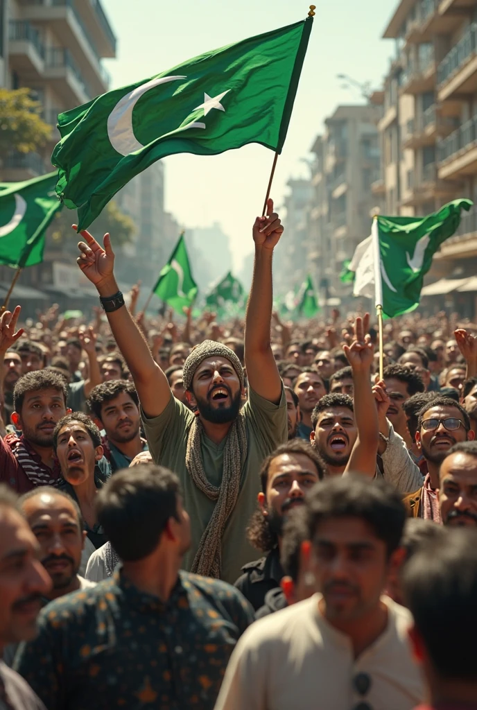 Pakistani people block the road in hand pakistani flage and kamran malik photo 
for innocent kill of kamran malik