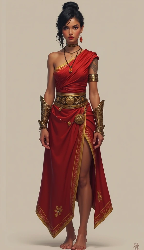 8k.4k,((Best quality, masterpiece, ultra high resolution)),((full body, by pixelsketcher)), <lora:Mrrshan:1>,mrrshan,breasts, dress, red dress, furry female, dark-skinned female, medium breasts, cleavage, armlet,yellow sclera,cat, yellow eyes, jewelry,pointy ears,animal ears, cat ears, side slit, orange skin, colored skin,crown,bare shoulders,((white background))
