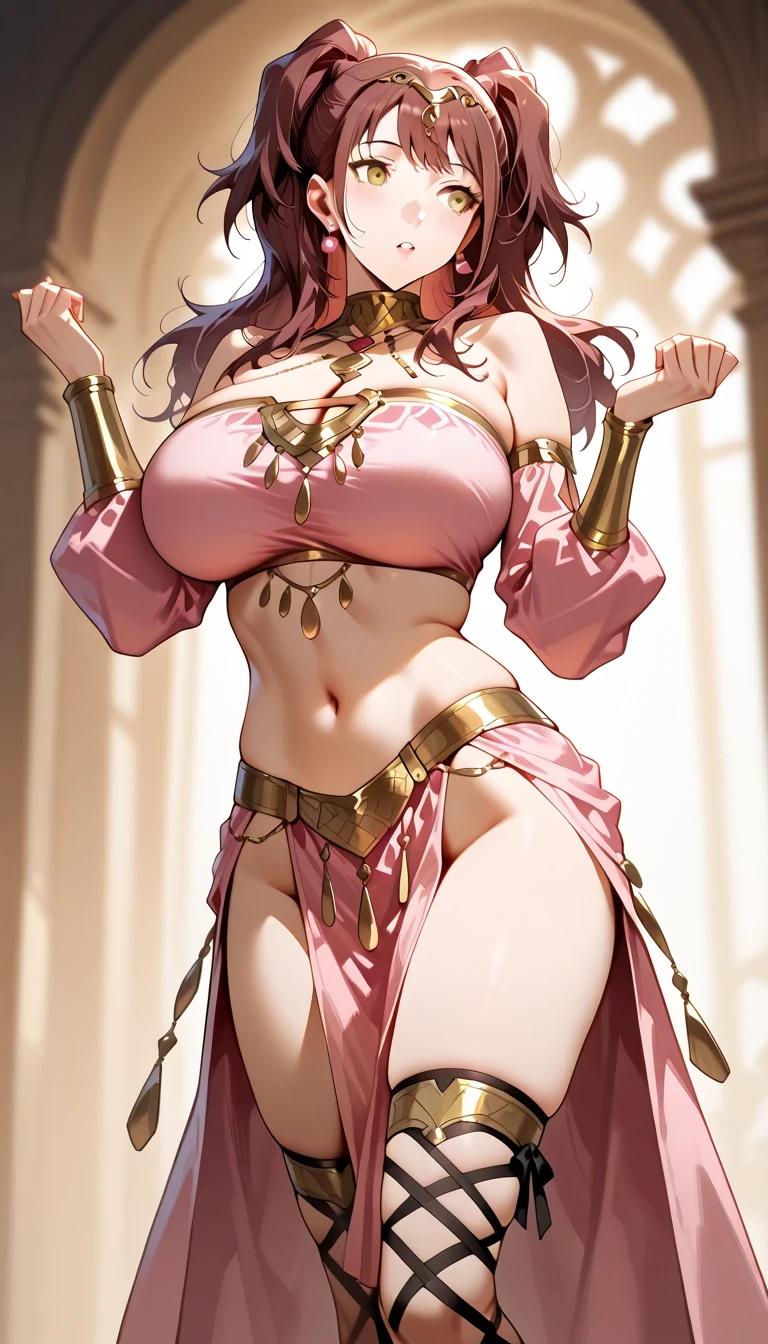 Best Quality,8k,High resolution,masterpiece:1.2), (ultra detailed), (NSFW is not safe for artwork), (Ishizu Ishtar) (Yu-gi-oh setup), (pose sexual), (realist,photorealist,fotorrealista:1.37), (High DefinitionR,High Definition), (portrait), (vivid colors), (long legs), (clearly elongated face), (broad) (Hermosos detailed eyes), (beautiful detailed lips), (extremely detailed eyes and face), bright eyes Dynamic angle and posture, soaked in sweat, perspiration, undressing (long eyelashes), (sharp focus), (Physically based representation), (unclothed), (big breasts) (open legs), (intense), (expression of intense desire), (Motion blur), (elegant), (slim figure), (anime inspired), (bright lights), (sexual), (contrasting colors), (mysterious atmosphere), (action packed scene), (Unique style), (amazing), (elegant), (evocative), (expressive), (Intriguing atmosphere), (giant breasts:1.2) ((Best Quality)),((Very detailed)),masterpiece,absurdities,detailed face,beautiful face,(detailed eyes, deep eyes),(1 girl),((dynamic pose)), tattoo, erotic lingerie