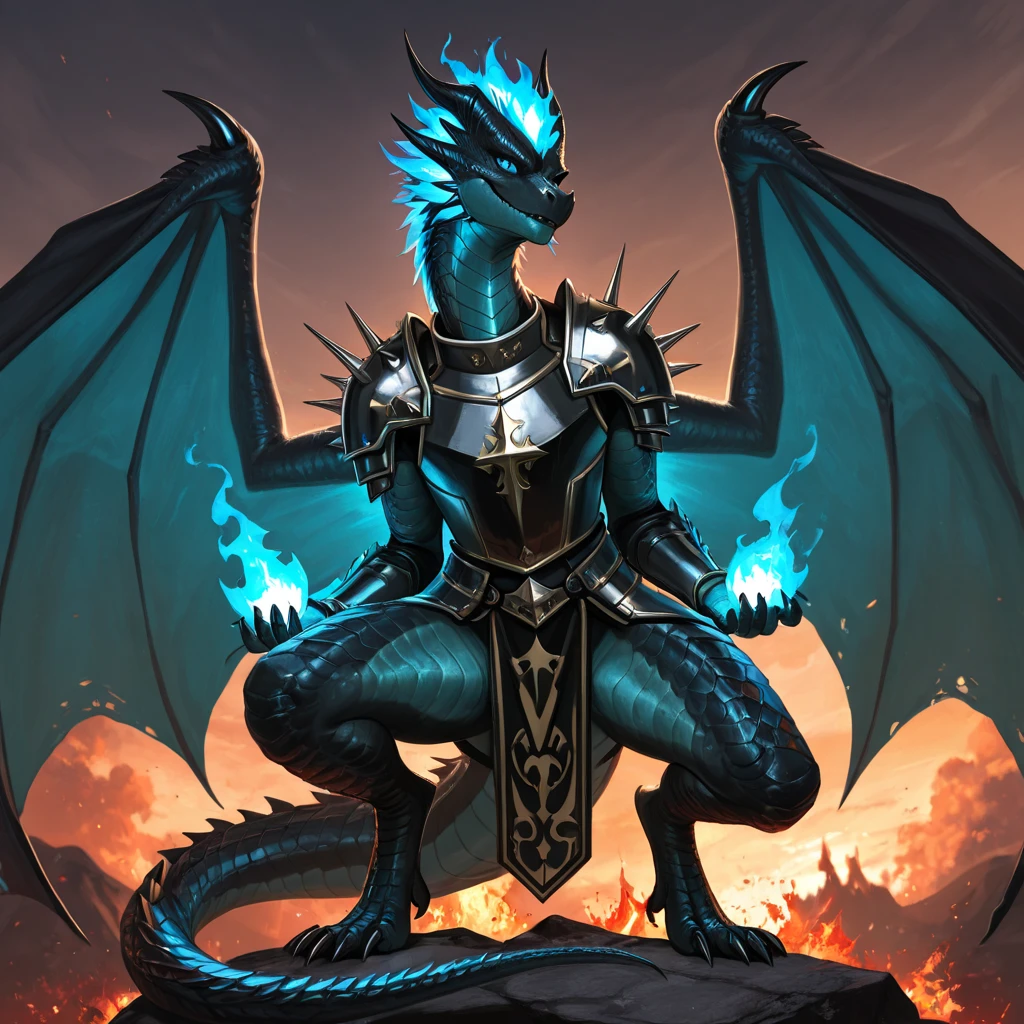 Tiamat, the fearsome Chromatic Dragon Queen, embodies the darkest depths of draconic power and malevolence. With her five heads, each bearing the visage of a different chromatic dragon—black, blue, green, red, and white—she commands legions of evil dragons and fiends from the depths of the Nine Hells. Her immense form is wreathed in scales of varying shades, ranging from jet black to bone white, each as hard as adamantine and as sharp as obsidian. Her wings, spanning vast distances, cast shadows that darken the skies and instill fear in the hearts of mortals. Tiamat's eyes gleam with an unearthly intensity, burning with an insatiable hunger for power and domination. From her maw, she unleashes torrents of elemental fury—gouts of flame, bolts of lightning, toxic gases, and freezing blasts—that devastate all who oppose her. Her presence exudes a palpable aura of dread and despair, causing even the bravest warriors to tremble in her presence. She is worshipped by cults of fanatical followers who seek to unleash her wrath upon the world and usher in an age of darkness and chaos. Tiamat's lair is a labyrinthine fortress of bone and sinew, hidden deep within the bowels of the earth or atop towering peaks veiled in perpetual storms. Here, she schemes and plots, weaving webs of intrigue and manipulation to further her insidious agenda and extend her influence across the realms. In the annals of legend and lore, Tiamat is the ultimate embodiment of draconic tyranny and destruction, a force of darkness that threatens to consume all who dare to defy her reign of terror.
