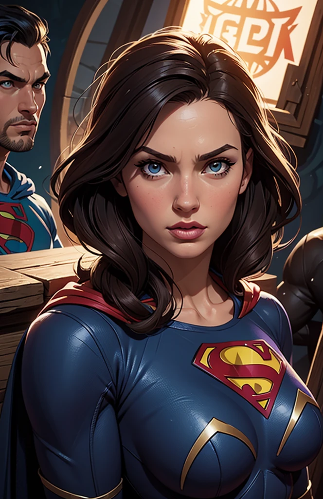 If Superman and dr. Doom had a daughter portrait
