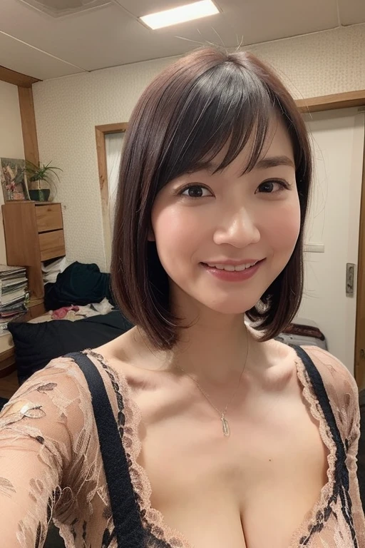 beautiful 38age woman High resolution beautiful sexy 40age adult natural front Japanese Wife Facial wrinkles Long-distance photo