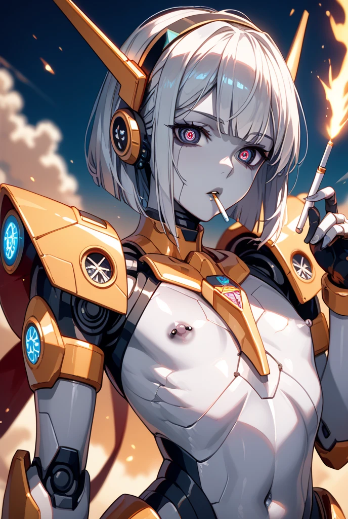 Naked and muscular々An 18-year-old male robot is rubbing his own breasts and ejaculating forcefully from them.、Exposing the CPU in your head、The device is on the verge of thermal runaway and malfunctions, causing strange behavior.、He walks towards me while ejaculating from his penis.、Rolling their eyes、Sticking out tongue、Ecstatic face