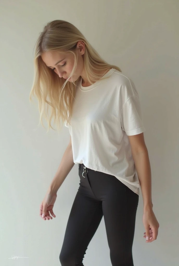 1girl, solo, portrait, ((white t-shirt, gray leggings)), looking at viewer, (blurry background), soft lighting, masterpiece, best quality, ultra-detailed, ultra high res, (photorealistic:1.4), raw photo, (realistic:0.2), 8k HDR, f1.4, 40mm, photorealistic, raw, 8k, textured skin, skin pores, intricate details
<lora:skin_texture_v2:0.5> <lora:epiCRealismHelper:0.8> <lora:nd82_20s_lora_v01:1> nd82, blonde hair
