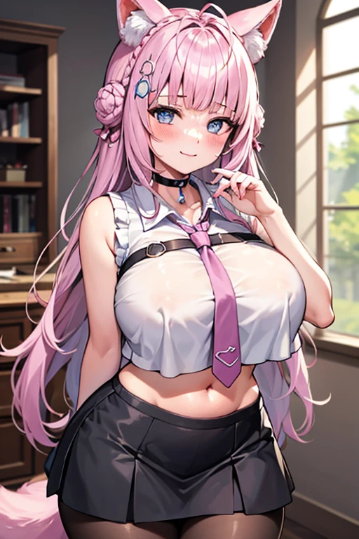 (masterpiece、Highest quality、Very detailed)、((1 Girl))、((Pink Hair))、((Twin tails))、((Bright Blue Eyes))、Wicked Smile、((Grin))、vapor、Earrings、((Very large breasts))、((Open clothes White shirt))、((white Lace Bra))、((Black pleated skirt))、Black socks、((One boy))、((penis:1.2))、((Standing Footjob POV)) 、Bedroom Background、((Browsing Caution)),NSFW,sex,pussy,pussy line
