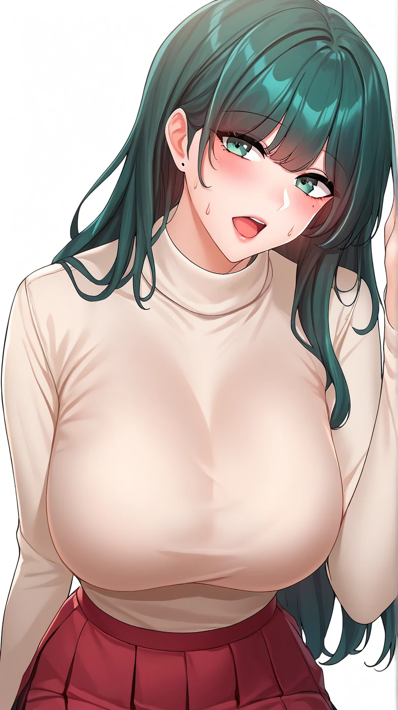 <lora:YelenaYerin_CC:1> yelenadef, green hair, green eyes, medium hair
upper body, portrait, nude, inverted nipples, smile
masterpiece, best quality,