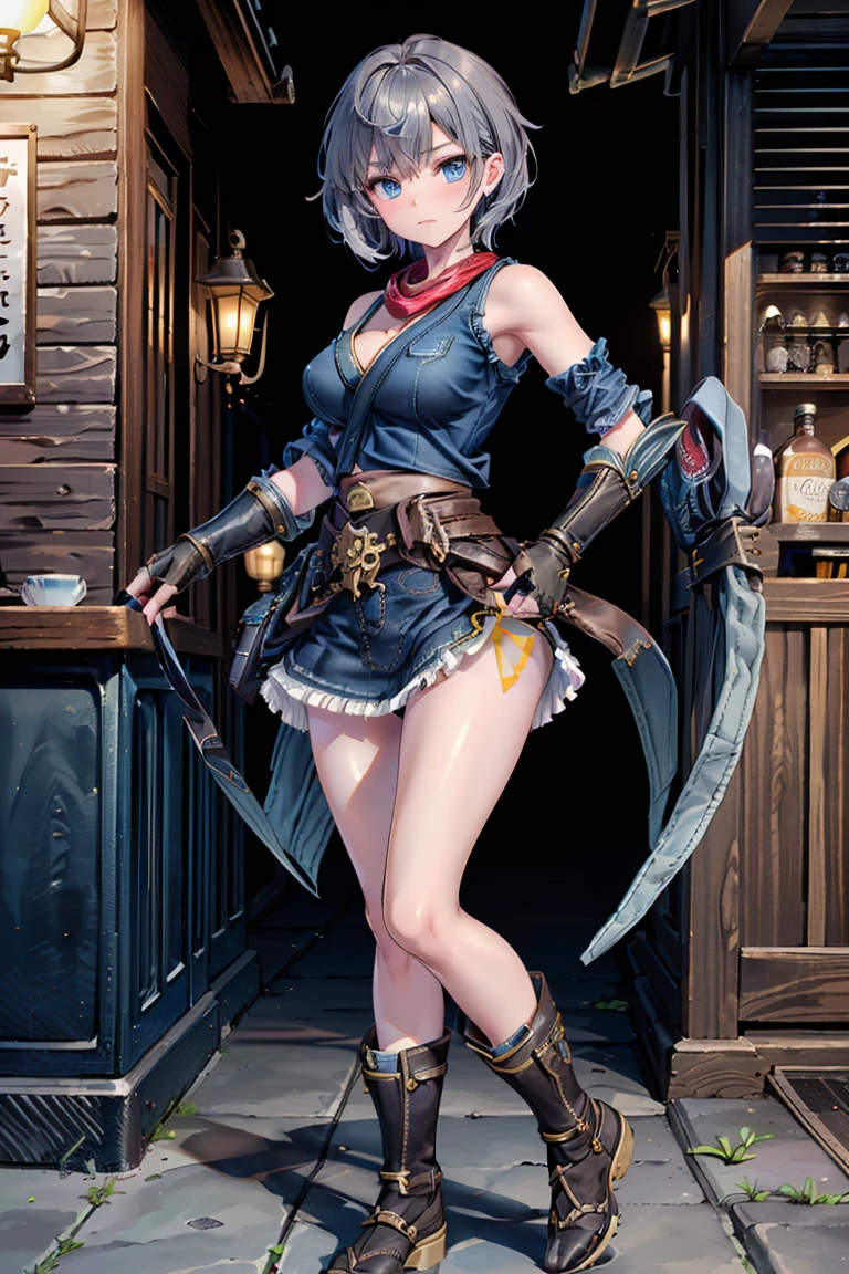 masterpiece, day, game_cg, very short hair, blue eyes, breasts out, bare legs, no legwear, uncensored, undressing, naughty_face, , testicles, orc, male, half-closed eyes, bare_legs, hat, bandaid, cum, fat,nsfw