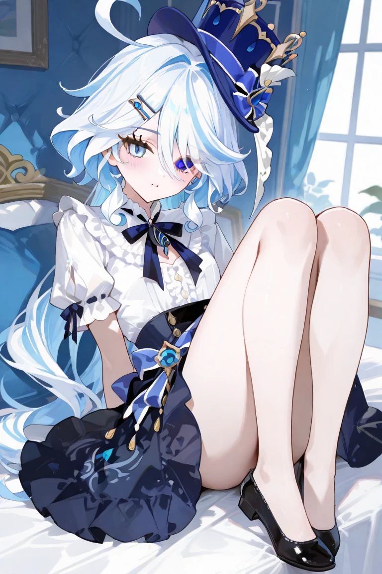 (((Masterpiece))),(((best qualtiy))),((Ultra-detailed)),(illustration),((anextremelydelicateandbeautiful)),dynamic angle,Floating,(beatiful detailed eyes),(detailedlight) (1girll), Solo, Floating_Hair,glowing light eyes,Light blue hair,Blue eyes, Blue background,
