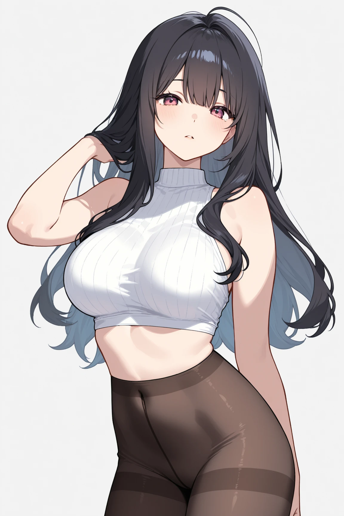 ((
masterpiece,
Highest quality,
))
perfect condition,
perfect shape,
flawless beauty,
curvaceous,
beautiful skin,
beautiful belly,
hips up,
thick thighs,
sweet, round belly, love handles, dark hair, 0erfect skin, pale skin, blue eyes, freckles, crop top, leggings, long hair