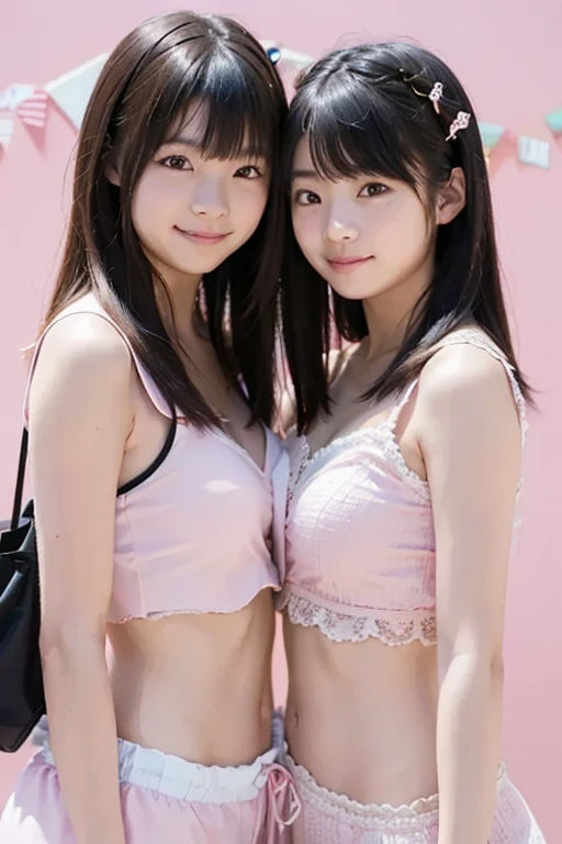 A beautiful Japanese girl with fair skin and angelic features............... 、One girl、She is a teenager、Looks like a slender 12 year old.Bust is 74cm、 shirtless at school、、tome'a little embarrassing for her. She has a childish appearance with a flat chest. 、 The school atmosphere is professional and clean.............. ...... The artwork is、Must be realistic, Highly detailed photorealistic quality, high resolution render, Gives a cute and innocent atmosphere. Lighting should be balanced and natural, Beautifully illuminate the scene.、I can see my nipples、Underpants1becomes a sheet、I can see my genitals、The stage is school、The school is in class and there are many students and teachers.、Gunze、taiwan wacoal、the upper body is naked、wearing cute panties