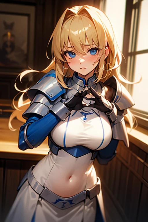 Movie Scenes, Fantasy art, Best image quality, Surreal Portraits,(8k),Ultra-realistic,最high quality ,high quality, High resolution, high qualityの質感,Attention to detail, beautiful, detailed, Extremely detailed CG,detailedなテクスチャ,Realistic facial expressions, masterpiece, in front,dynamic,bold,1 girl, One woman, Age 25, Light brown hair, Long Hair, Up Bang Hair, Floating Hair, Highly detailed skin,curve,,beautiful胸,Mid-chest),{最high quality}, {とてもbeautiful}, {Super detailed}, {最高のAn illustration}, masterpiece,{{{{{Skirt Lift:1.5}}}}},{{{{{Showing off her blue panties:1.9}}}}},garter belt:1.2,((Holy Knight)), Smooth breastplate, ((Platinum Armor))、((((Extremely detailed and intricately decorated armor:1.1)))),Red Cowboy Shot,smooth udder、big 、(Golden Ratio,Tabletop, 最high quality, 最high quality, Official Art, beautifully、beautiful:1.2), Very detailed, colorful,最高のdetailed,An illustration, Great scene, Asheria Costume:1.5, Asheria Costume:1.5, mini skirt,Knee socks, Thighs, gem, Blue Belt,Belt number 1),Course of action, A look of contempt ,From below,Sitting:1.9,Spread your legs:1.9, Lift your legs:1.8,