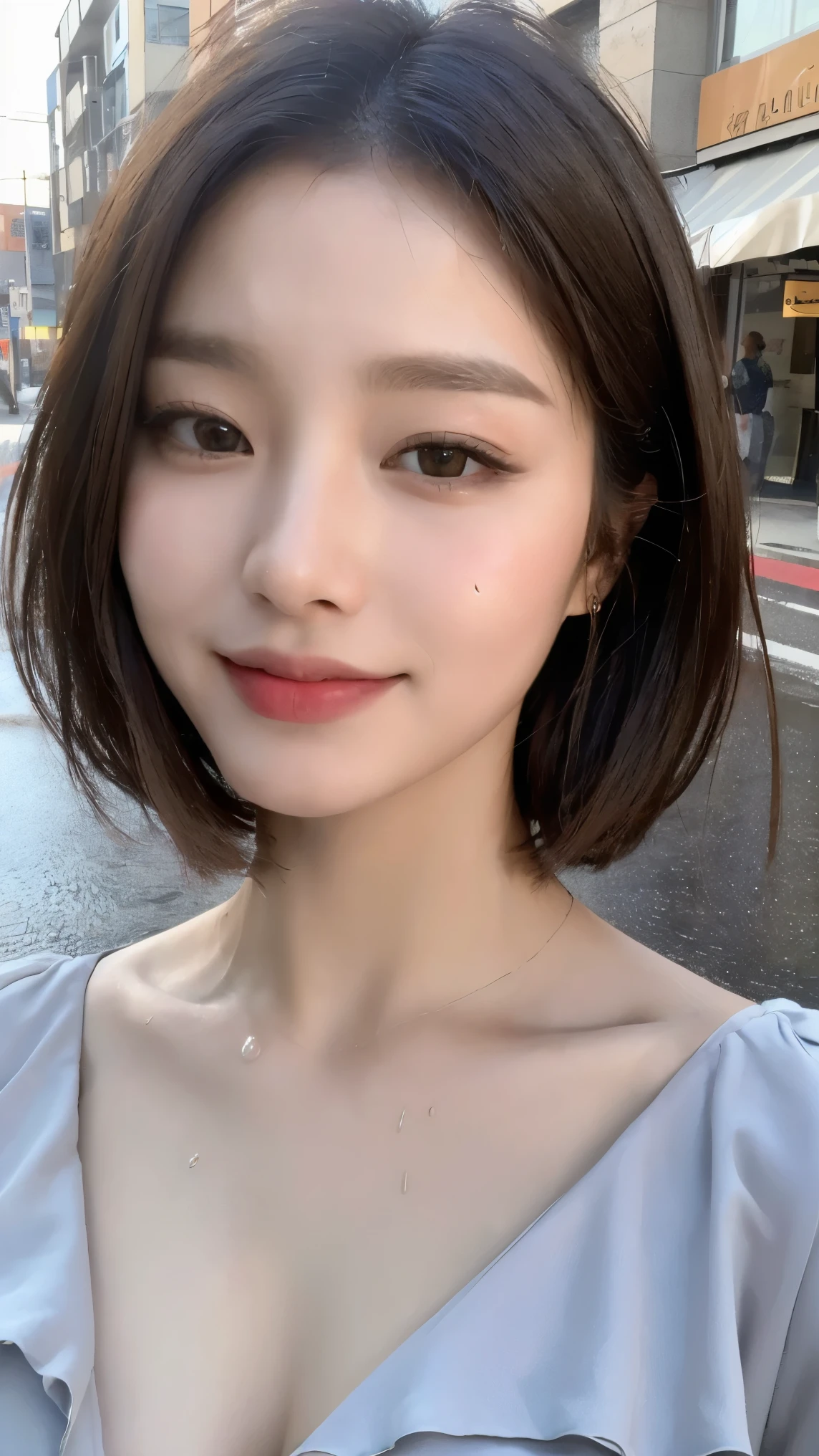 ((Best Quality, 8K, Masterpiece: 1.3)), Beautiful Appearance 1girl, Young Girl, Slender Beauty: 1.3, (Fashion Hairstyle, B-Breasted Beauty, Half: 1.2), Suspender Swimsuit: 1.1, Super Fine Face, Delicate Eyes, Double Eyelids, Smile, Pool, Bright, Seductive, Enchanting