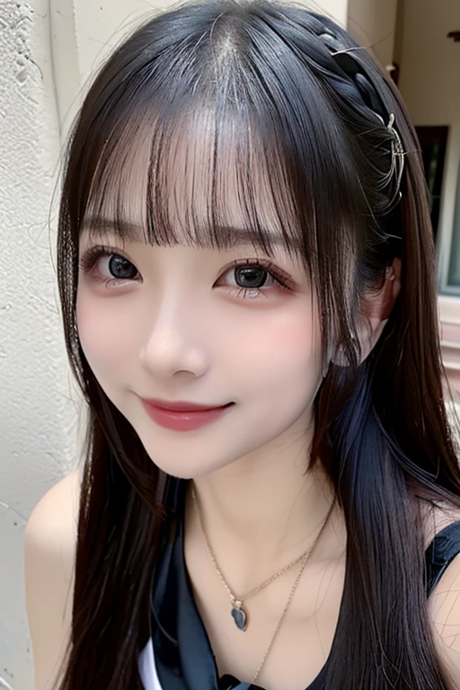 table top, highest quality, figure, Super detailed, finely, High resolution, 8k wallpaper, 完璧なダイナミックな構figure, detailed and beautiful eyes, ladies fashion summer,ponytail,small breasts natural color lip, bold sexy pose,smile,Harajuku、20 year old girl、cute、sexy shot looking at camera