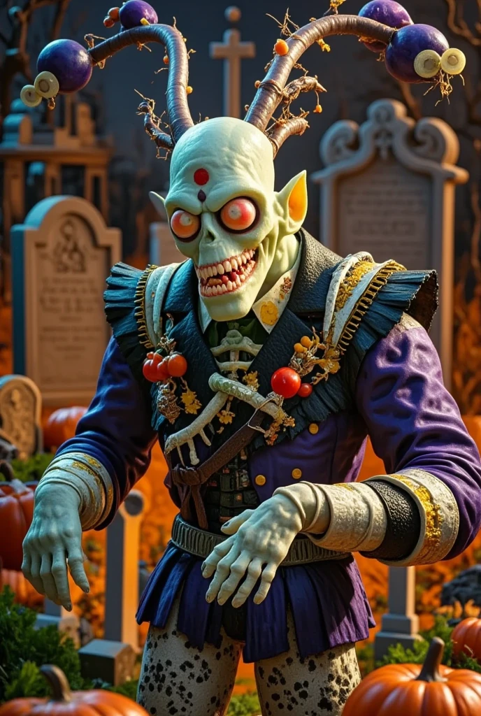 a toy of chinese zombie from the TV show, black costume, the name 'Jiangshi' is printed in thick bold letters,