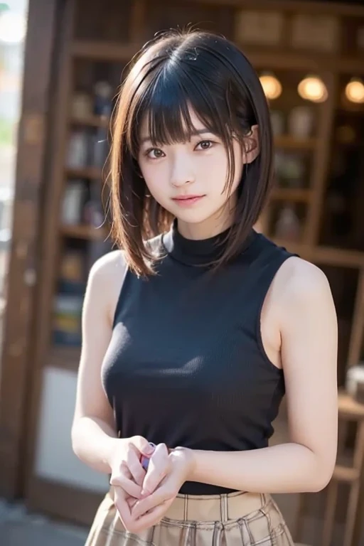 (table top, highest quality、high detail:1.4、very attractive beauty、Adds intense highlights to the eyes、look closely at the camera:1.4、Beautiful woman full of charm、ideal body proportions、perfect anatomy、brunette short bob hair、shiny hair、bangs:2、光沢のあるbangs:2、lip gloss),1 girl, Report, light brown shiny hair, scarf,realistic, looking at the viewer、Please tilt your head slightly, bright colored crystal light blue eyes, short and shiny hair、 chest中央に穴の開いた白いタートルネックの衣装,chestの真ん中に丸い穴のあるセクシーな白いタートルネック ニット セーター、 lips, lip gloss, Upper body、Big eyes、eyelash、face is a little red、embarrassing)、((italian road in winter))、((short hair with Big eyess、Give students very powerful highlights、{Huge|big|Hugeな|mega} chest:2、very bigger chest:2、look at the audience、very beautiful beauty、show me your ears、long neck、smile a little、beautiful teeth、open your mouth and smile、heart shaped eyes))、28 years old、very cute super model、portrait:2、close your face:2