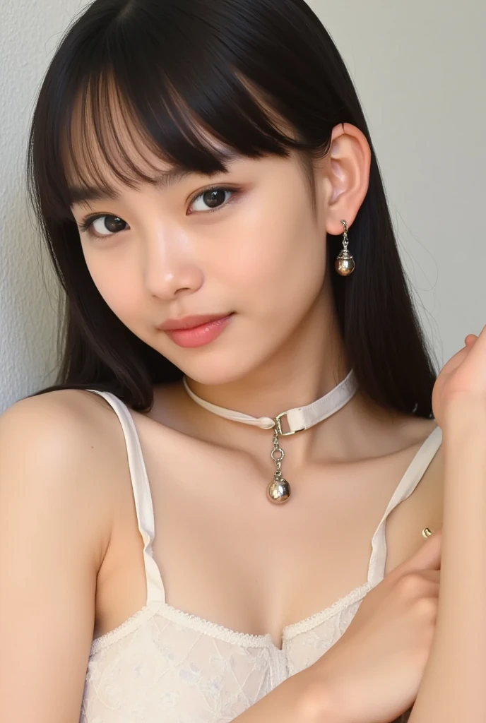 One girl, Heavy snowfall,Snow Scene, night, Rural landscape, City lights,, Cleavage close-up, 8K, RAW Photos, Highest quality, masterpiece, Realistically, Photo Real,Huge boobs,Put on earrings,Wearing a choker,Short fine hair, clothes are tattered,smile,Obscene 、ビューワーにクリトリスをlicking舐められる、乳首をlicking舐められる、Shockingオーガズム、licking下半身を舐められる、Viewer licks nipples、ビューワーにクリトリスをlicking舐められる、licking、Shocking、licking、