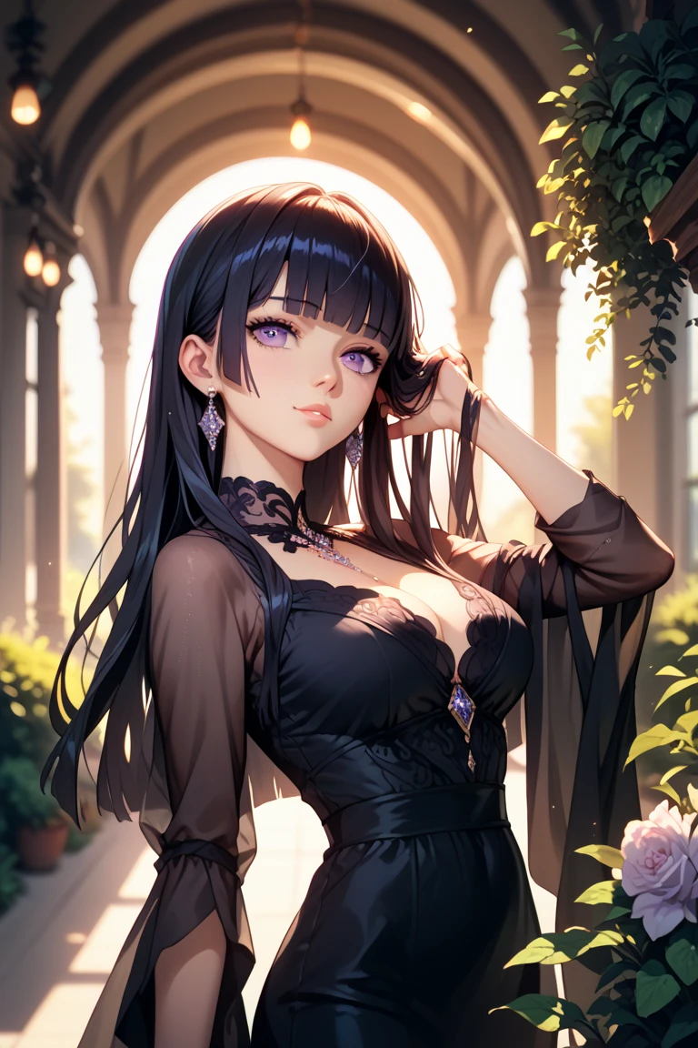 masterpiece, high quality, 4K, Beautiful design, Shiny, from the front, Award-winning photo, Very detailed, Garden at Night園,Finer details, Confused, Very knowledgeable woman, Very detailed eyes and face, alone, 1 female,devil'wing,Cat ear, Shiny, Big Breasts,Big Breasts,Big Breasts,kimono,kimono,, Abdomen is visible , Night view,Garden at Night,Starry Sky,full moon,Gold embroidery,