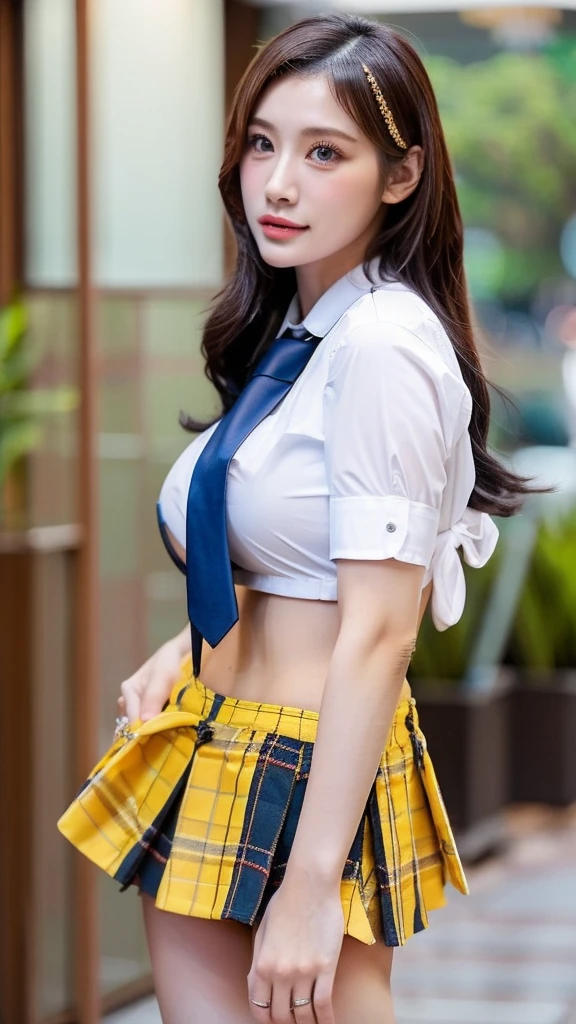 ((Disha Patani)) ((school uniforms:1.4)) ((panty shot:1.5)) ((high school)),((dark blue skirt:1.3)) ((in the class room:1.3)) ((thin_fabric:1.4)) ((random sexy pose:1.3)) ((sweaty:1.5))((face is flushed:1.4)) ((big breasts:1.4)) ((close-up:1.2)) best quality,masterpiece,ultra high res,(photorealistic:1.4),raw photo,(Authentic skin texture:1.3),(film grain:1.3),panorama,character portrait,very wide shot,narrow waist,cowboy shot,(in the dark, deep shadow, low key, cold light,) night,(()),streaming tears,,dust,Tyndall effect,(expression),1girl,beautiful detailed eyes and face,white jabot,brown eyes,((brown hair:1.2)) ((full body:1.3)) ((smile:1.3))