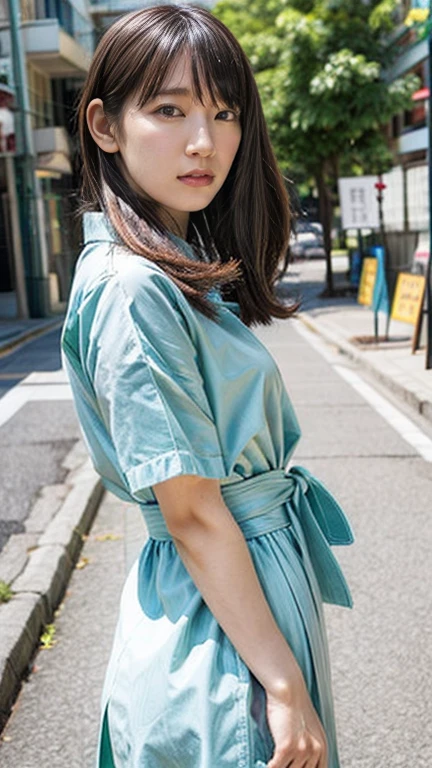 (shibari, Put your arms behind your back:1.4), thin, (Wide Hips, Thick thighs), Excited, Happy, to, View the viewer, Arms tied, Put your arms behind your back, Kneel, (Crop top, tie, Pencil Skirt, Wrap around your neck), Inside the office building, (Master Parts), (Better Quality:1.2), Absurd, Intricate details, (Highly detailed skin:1.2), Ultra-realistic 8K CG, Perfect Face, Impeccable, Master Parts, One person, Street Corner Background,Put your arms behind your back, (shibari:1.21), Colored Hair, Long Hair, alone, Bondage Costume, Ruler,BDSM,(Embarrassing:1.21),