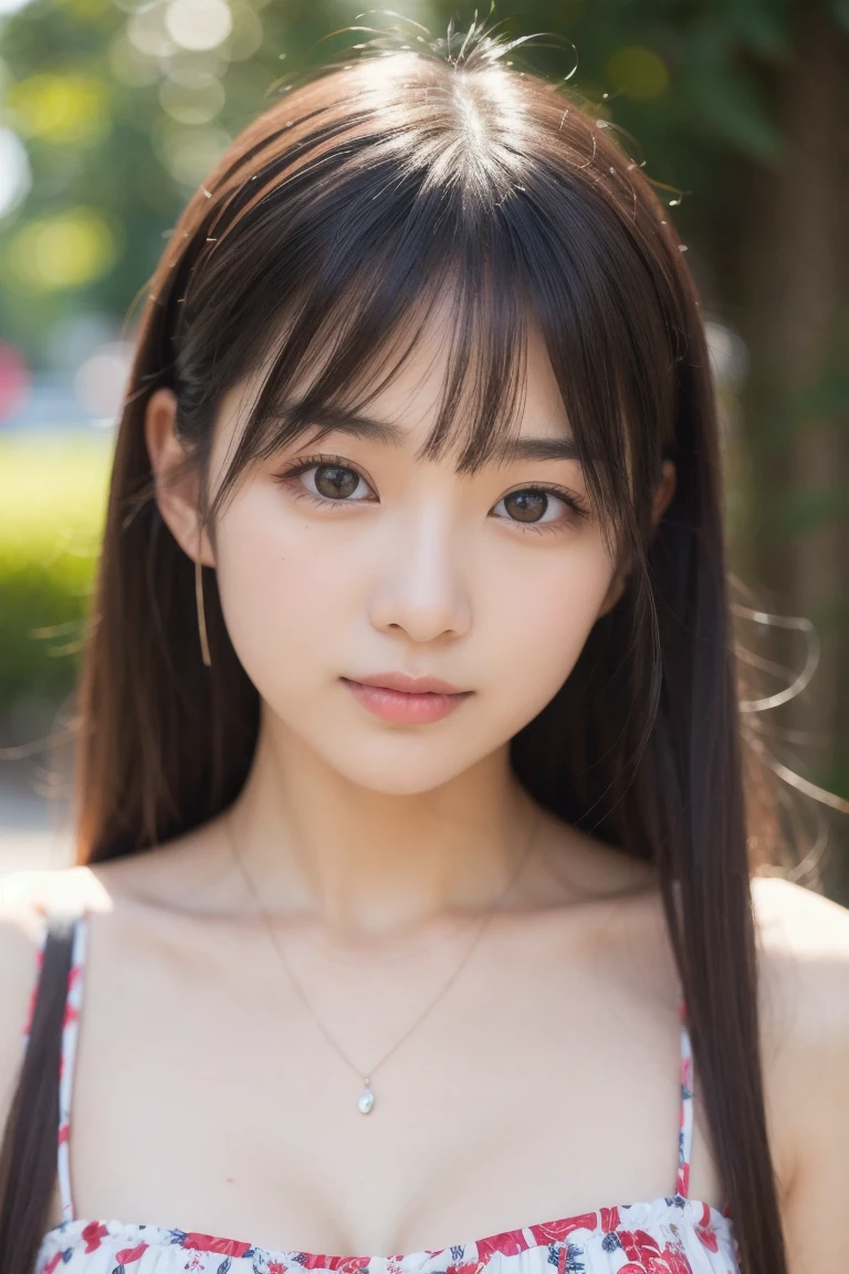 (Best-quality, Masterpiece, Ultra-High-Resolution, (Photorealistic:1.4), Raw Photo, depth of field, professional lighting, perfect anatomy, extremely details), 1girl, the most famous Japanese actress, Sunny day, at noon, In summer park, Lying on grasses, filled with happiness, wearing casual but luxurious clothes and stylish round glasses, (extremely beautiful face like the most popular Japanese actress, (extremely beautiful and extremely big eyes), extremely beautiful skins), extremely beautiful hair, extremely beautiful long-eyelashes, extremely beautiful lips, looking at viewer, innocent smile