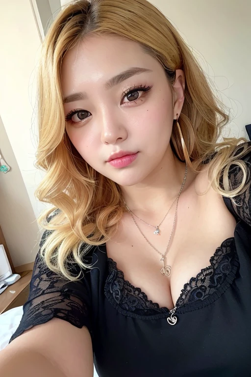 masterpiece, 8k, Award-winning photo, photoRealistic, Realistic, Very detailed, Ultra-high resolution, Ray Trakun, ///one person, The most beautiful, 20-year-old , (sexy, Japanese Idols), (blonde:1.2),///Human details Shiny skin , Detailed skin , Beautifully detailed face , Beautiful details , beautiful 歯, /// (double eyelid, Droopy eyes), Natural Lip, (Brightly colored large breasts:1.2), Sunburn, ///(((whole body, Squat,))), (From above:1.3), Remember, ///(Bedroom:1.8), Blurred Background, /// Earrings,necklace,(Golden knit:1.5),Tight short skirt,A well-trained body,Red cheeks, ((Embarrassed face,Embarrassed face)),Big Breasts,(Wet and glowing lips:1.5),
///Finished ultra-Realistic textures, RAW Photos,Shine,
