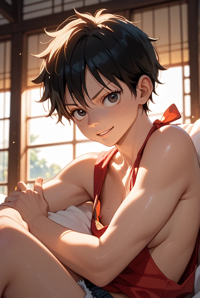 hot spring、High school boys、evening、Open-air bath、A starry sky、Physical contact、firework、18-year-old、Underarm
