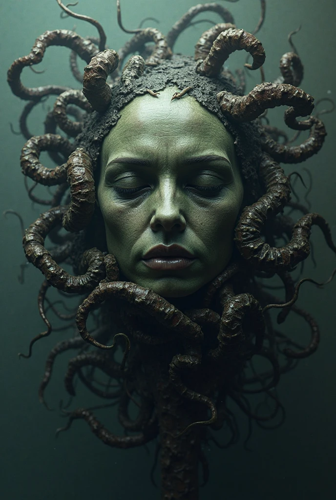 Ellen page a construct of human flesh, female body parts and tentacles is having trouble constructing her body her breasts are swelling out of control and her hips are widening nonstop her body is mutating in a sexual way she keeps mutating and sexualizing:1.2) 3d art, octane render, highly detailed, surreal, horror, body horror, by artgem and h.r. giger:1.2), female figure, tentacles, body transformation, grotesque, sci-fi, dark fantasy, explicit, terrifying, disturbing, trending on artstation, cinematic, intense lighting:1.2), close-up, hyperrealistic:1.2), detailed, intricate, grotesque, 4k, her hair is unchanged, the tentacles are green 