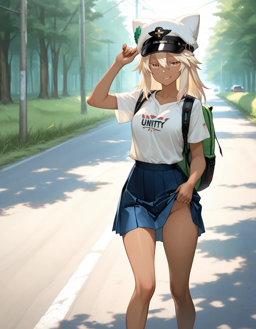 clear line, sharp line, nsfw, sweaty, hot weather, hot, sweat, masterpiece, no watermark, body steam, steam comes out of body, many steam, embarrased, heatstroke, wet, lots of steam, steam comes out of legs, very hot weather,heat exhaution, 50 degrees Celsius, smile, body hot, body fume, hot and hot, exposed, small pants, cameltoe